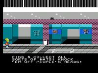 une photo d'Ã©cran de The Simpsons - Bart Vs The Space Mutants sur Nintendo Nes